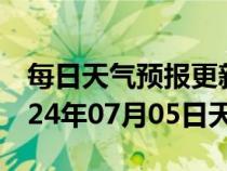 每日天气预报更新-广德天气预报宣城广德2024年07月05日天气