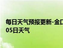 每日天气预报更新-金口河天气预报乐山金口河2024年07月05日天气