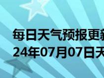 每日天气预报更新-奎文天气预报潍坊奎文2024年07月07日天气