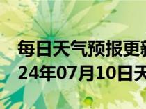 每日天气预报更新-永春天气预报泉州永春2024年07月10日天气