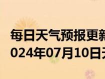 每日天气预报更新-博望天气预报马鞍山博望2024年07月10日天气