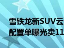 雪铁龙新SUV云逸到店实拍&#xFF01;配置单曝光卖11.58万起