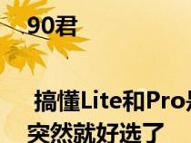 90君 | 搞懂Lite和Pro是什么意思后 这台车的配置突然就好选了