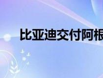 比亚迪交付阿根廷首辆纯电动公交车队