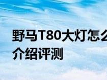 野马T80大灯怎么样及野马T80全景倒车影像介绍评测