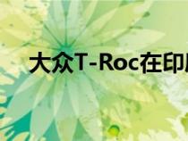 大众T-Roc在印度的售价为199.9亿卢比