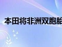 本田将非洲双胞胎变成了摩托车版的玉米片