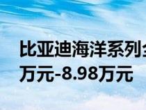 比亚迪海洋系列全新车型海鸥上市 售价7.38万元-8.98万元