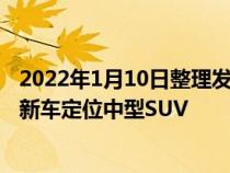 2022年1月10日整理发布：广汽丰田威飒将于今日正式上市新车定位中型SUV