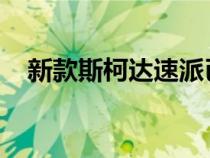 新款斯柯达速派已在首张官方图片中解密