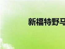 新福特野马可以提供全轮驱动