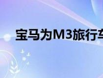 宝马为M3旅行车准备可选的M性能部件